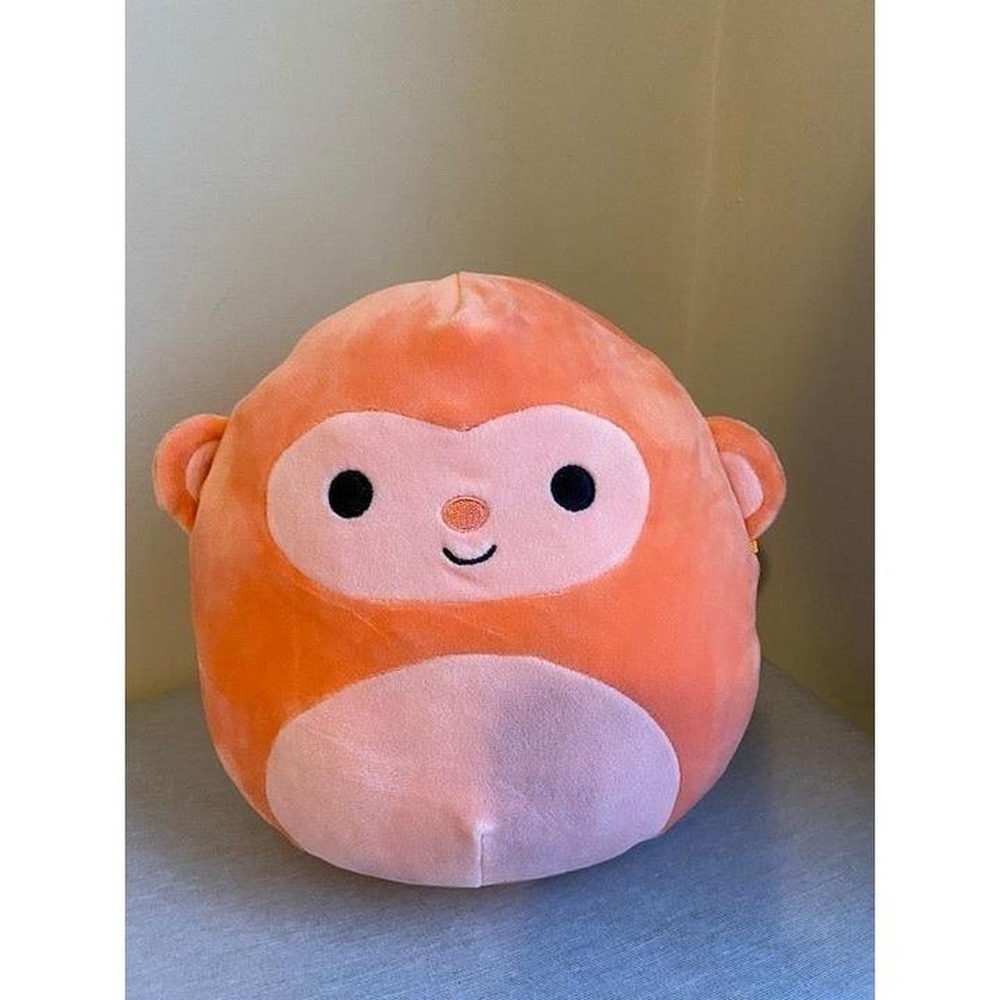 Squishmallows Elton Monkey Ape Kellytoy Peach Plush Stuffed Animal 8" sku12